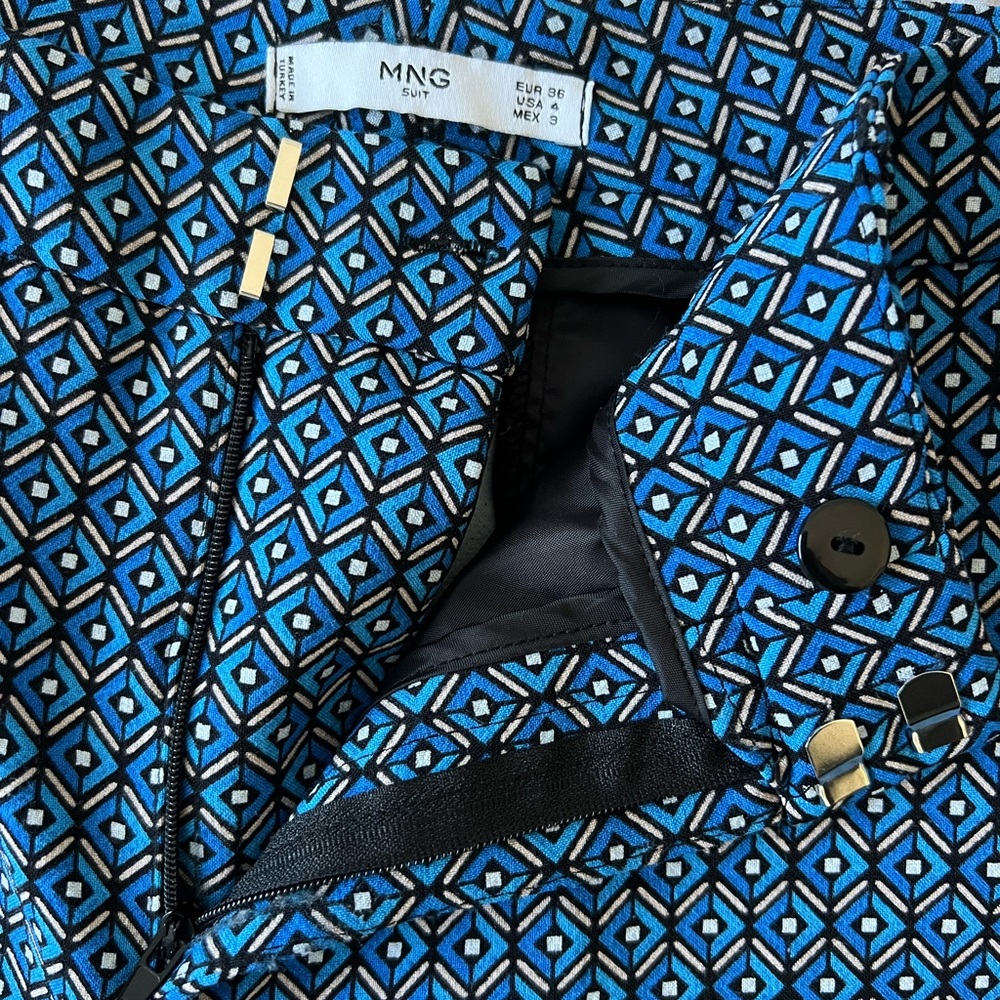 Patterned Mango Work Dress Pants